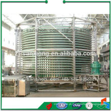 China Feijão Verde Pimenta Verde Espiral Quick Freeze Cold Storage